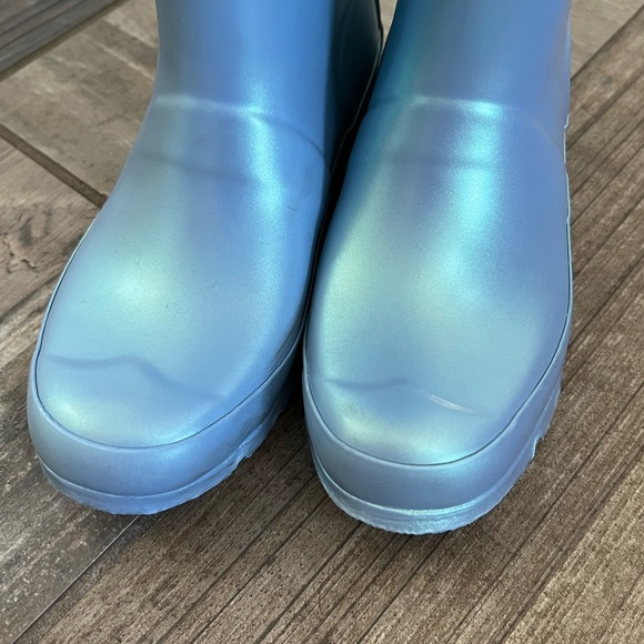 Hunter Kids Original Nebula Waterproof Rain Boot In Blue Thistle - Picture 6 of 11